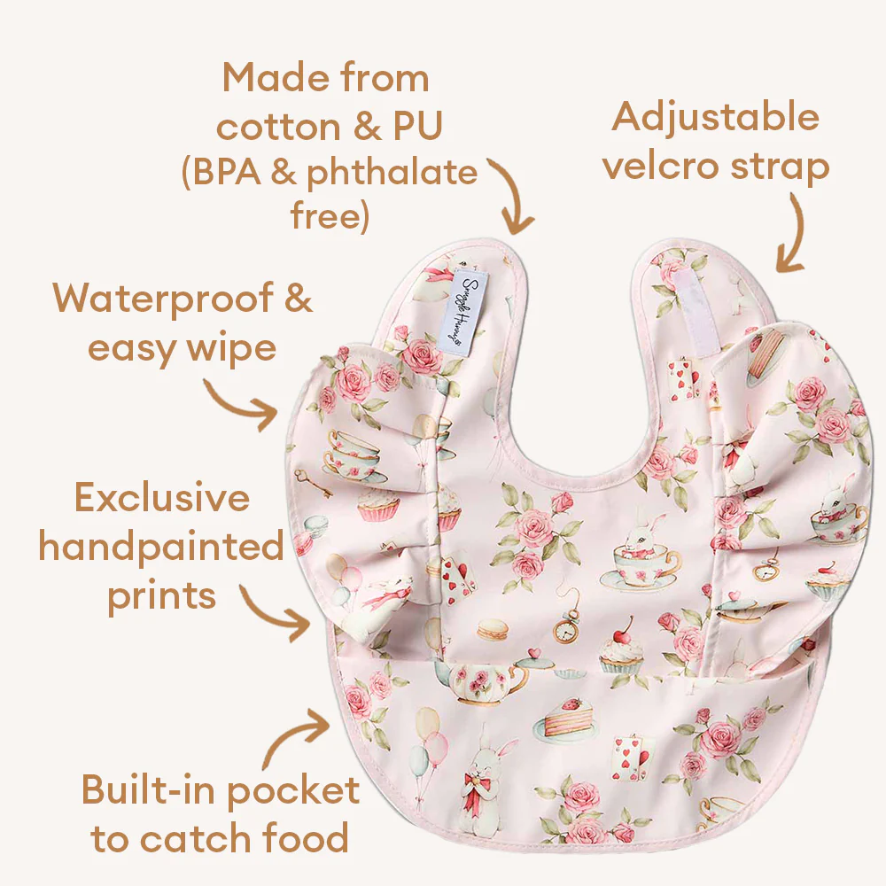 Aliceās Tea Party Frill Snuggle Bib - Image 4