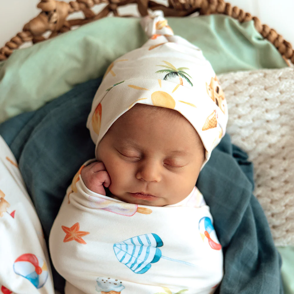 Beach Fun Organic Knotted Beanie