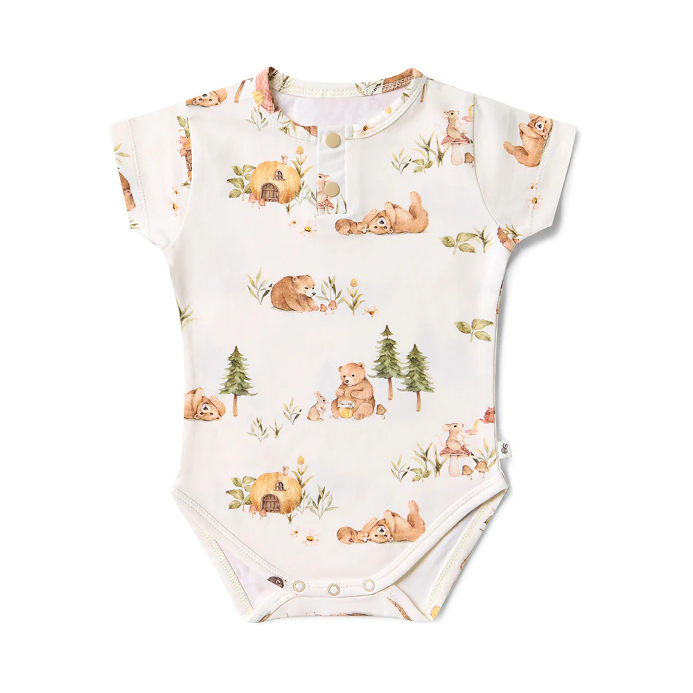Bears Short Sleeve Organic Bodysuit - Image 2