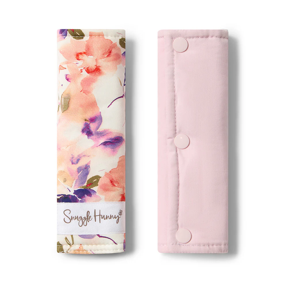 Blushing Beauty Universal Reversible Pram Strap Covers