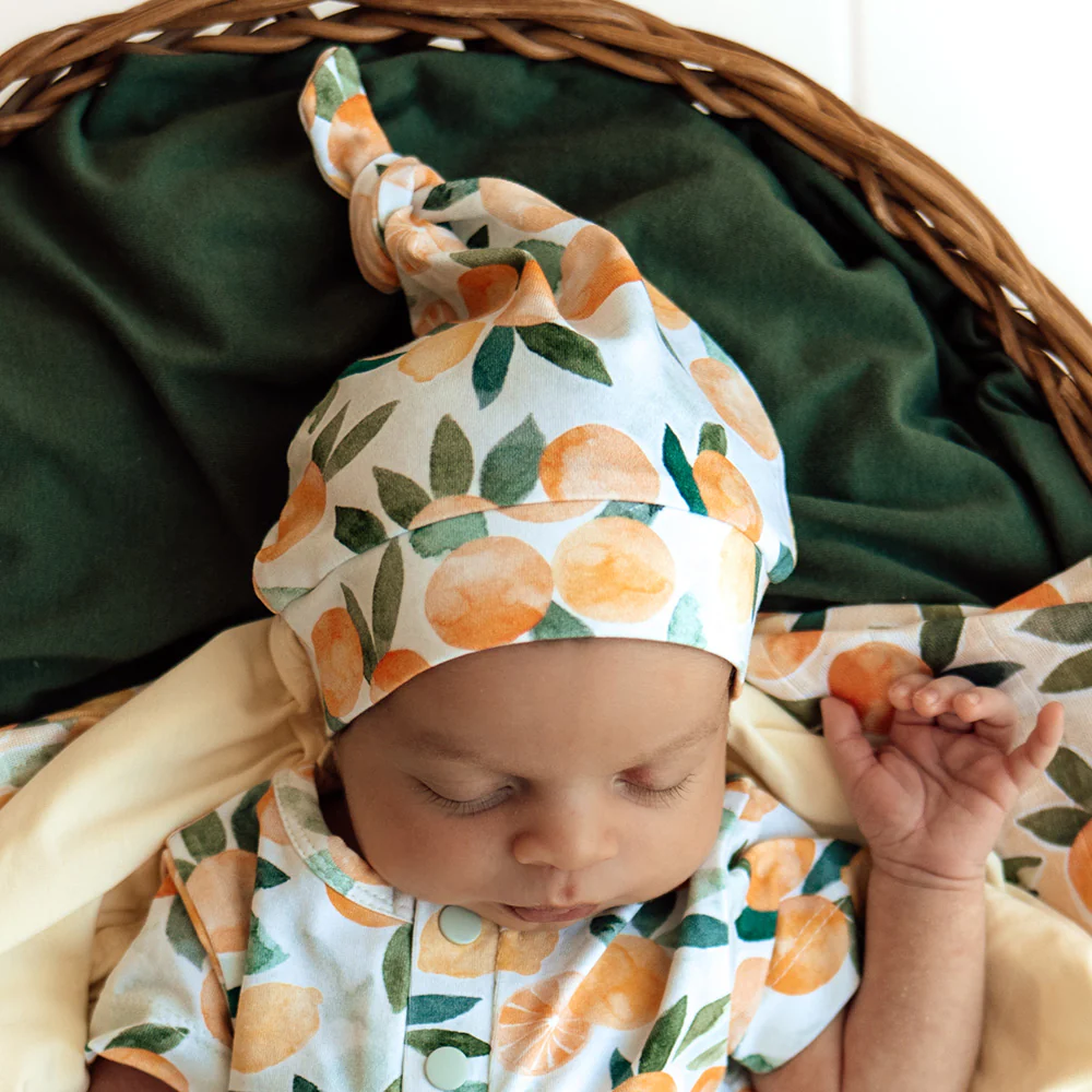Citrus Squeeze Organic Knotted Beanie - Image 3