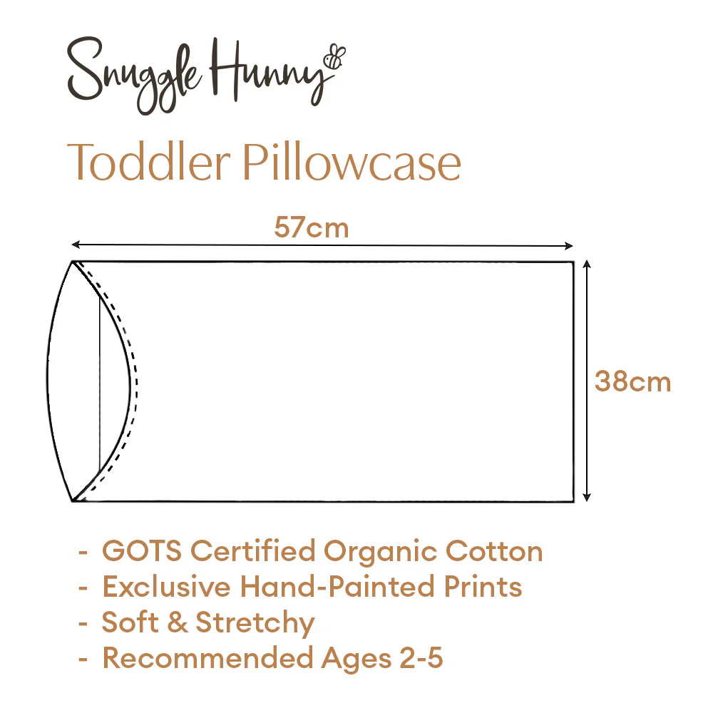 Diggers & Tractors Organic Cotton Toddler Pillowcase - Image 4