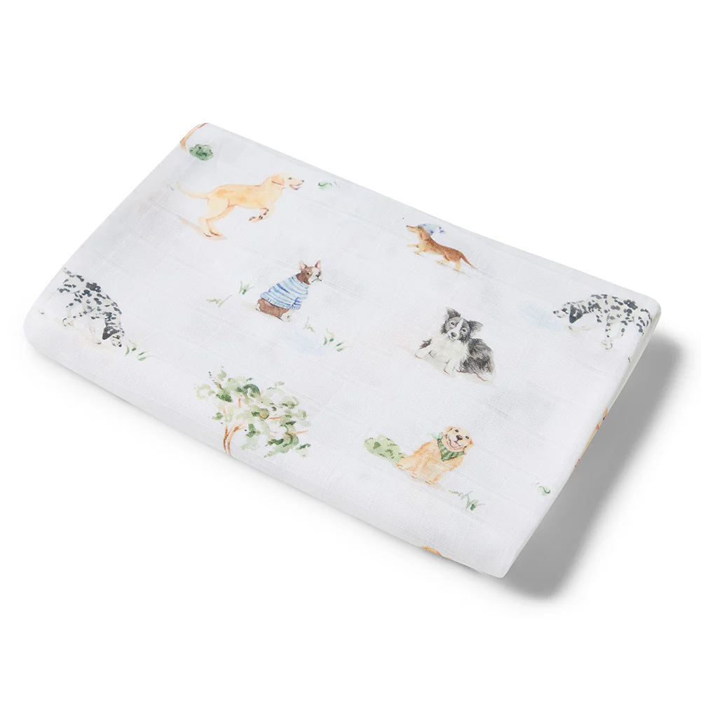 Dog Park Organic Muslin Wrap - Image 2