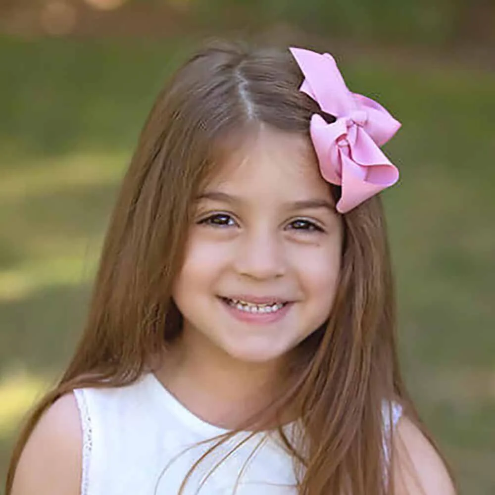Dusty Pink Bow Hair Clip