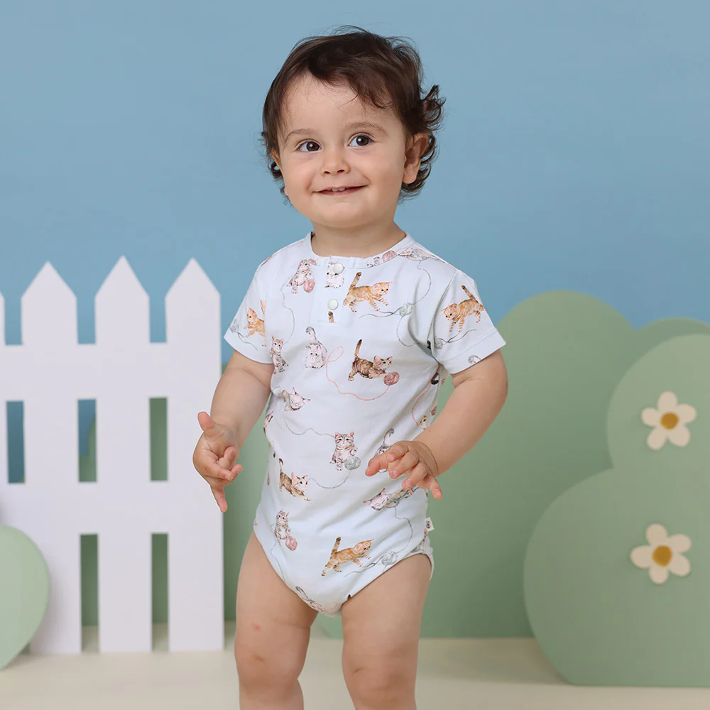 Kittens Short Sleeve Organic Bodysuit - Image 6