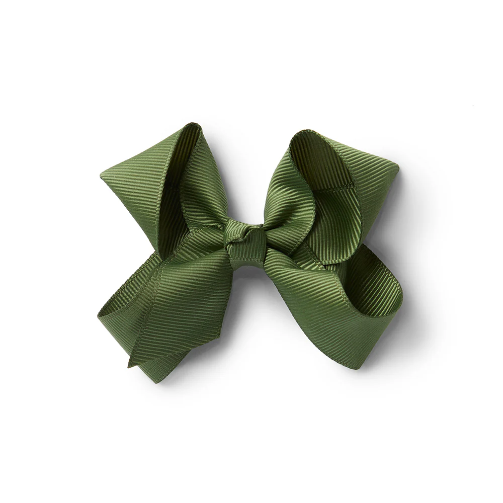 Olive Bow Hair Clip - Image 2