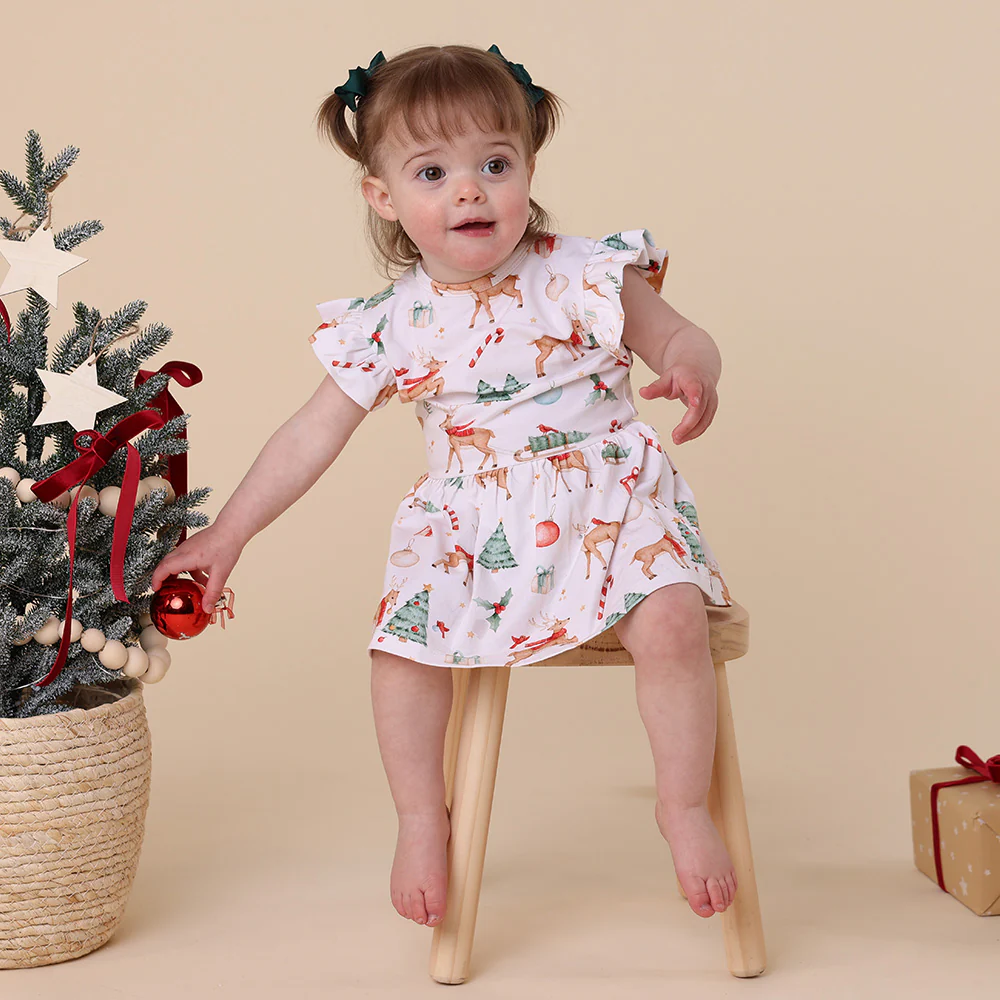 Prancer & Friends Short Sleeve Organic Dress - Image 7