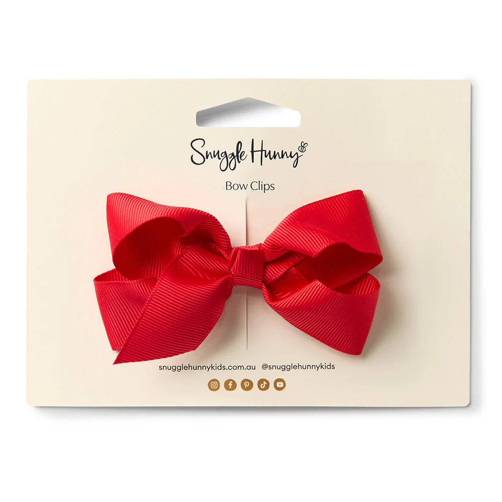 Red Bow Hair Clip - Image 2