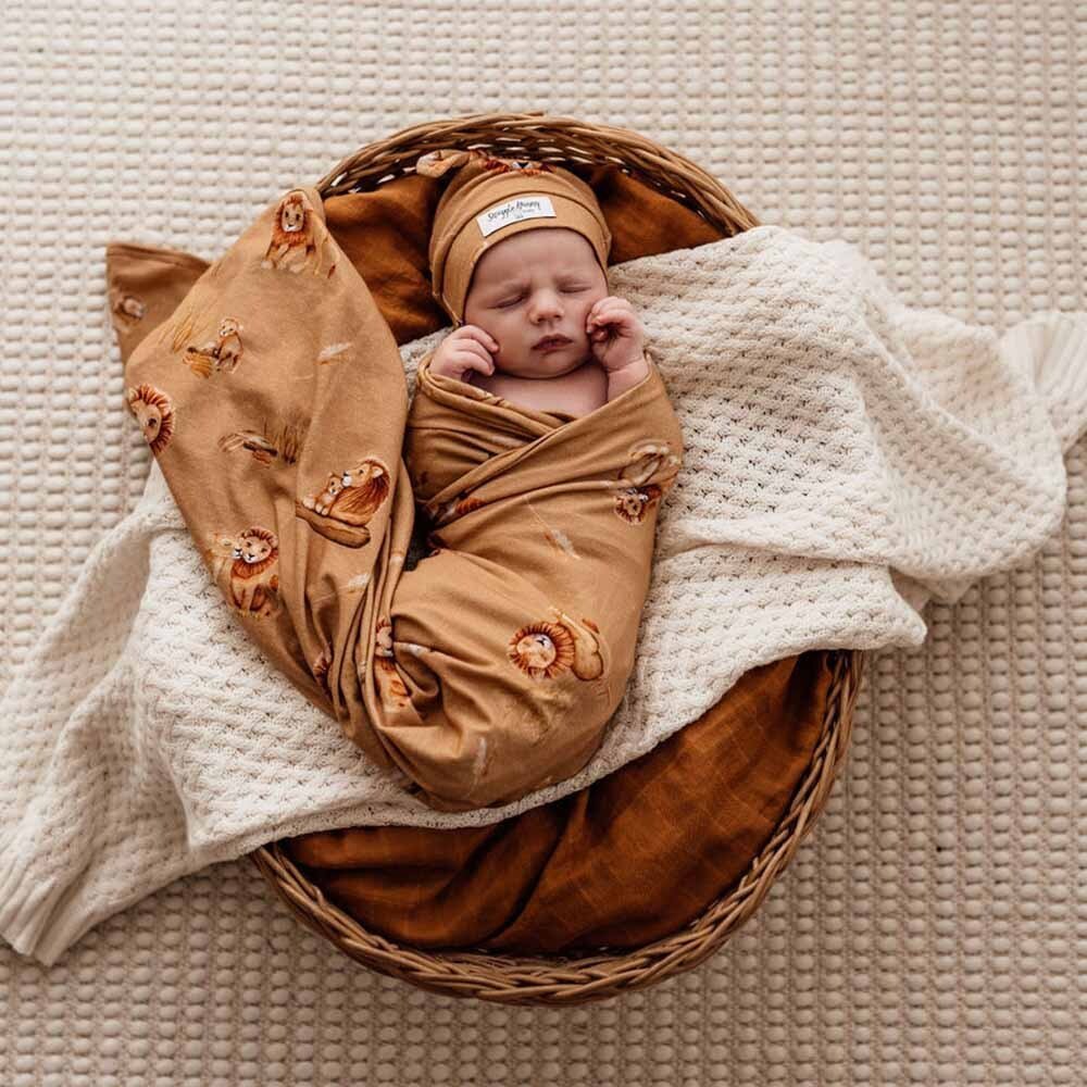 Roar Organic Jersey Wrap & Beanie Set - Image 3