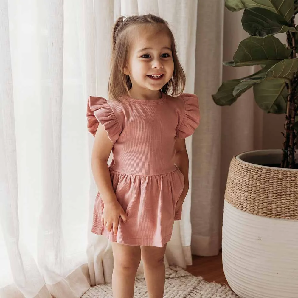 Rose Short Sleeve Organic Dress - Image 13