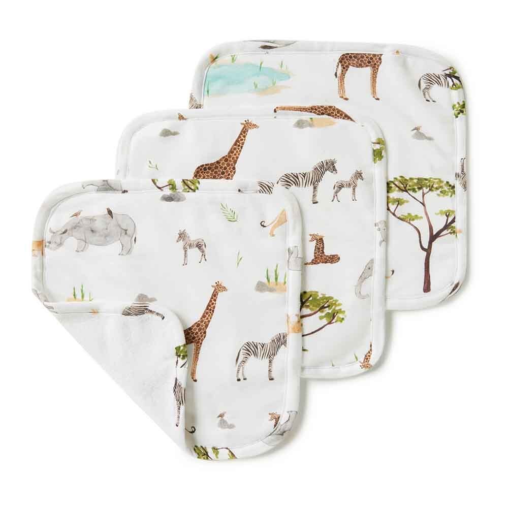 Safari Organic Baby Towel & Wash Cloth Set - Image 6