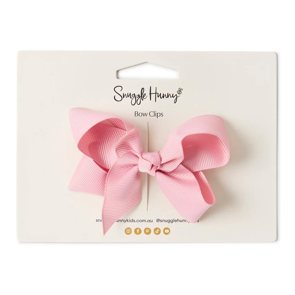 Sherbet Pink Bow Hair Clip - Image 3