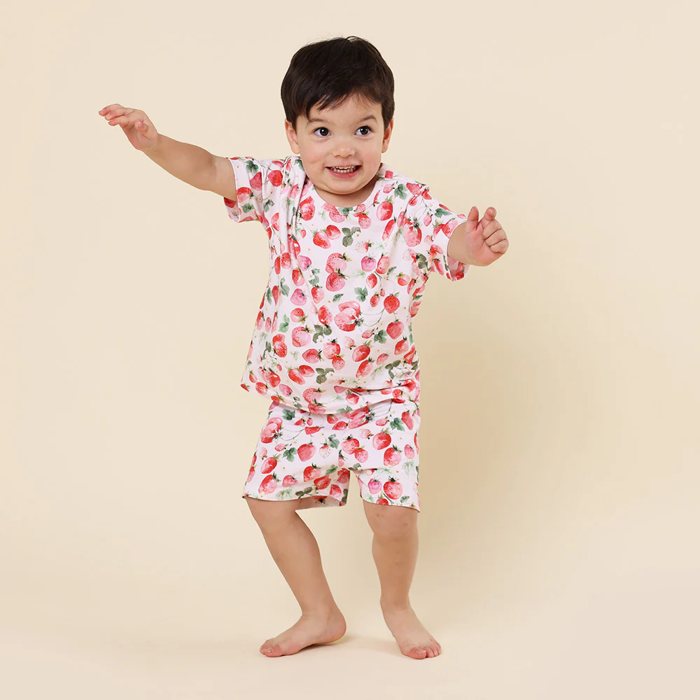 Strawberry Organic Kids PJ Set
