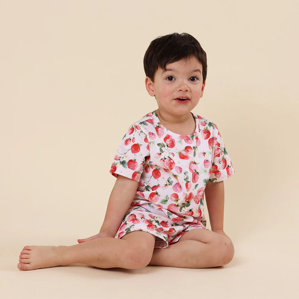 Strawberry Organic Kids PJ Set - Image 2