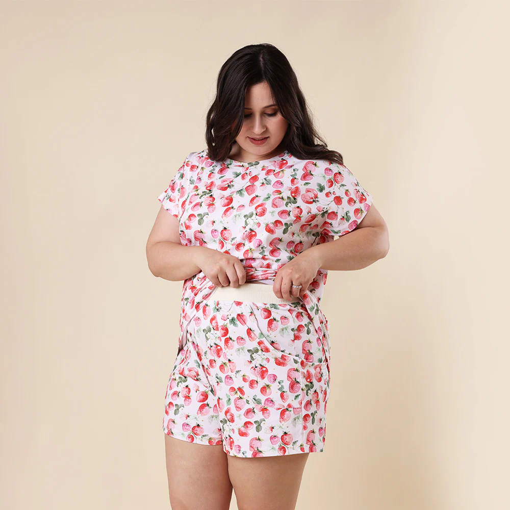 Strawberry Organic Womens PJ Set - Image 2