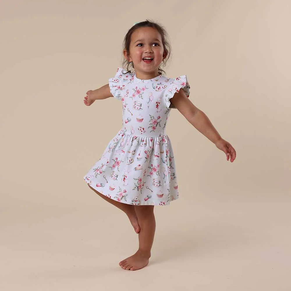 White Rabbit Short Sleeve Organic Dress